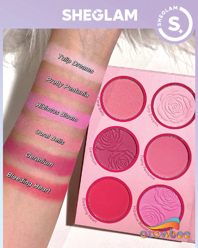 Sheglam Floral Flush Blush Palette Multicolor 18g