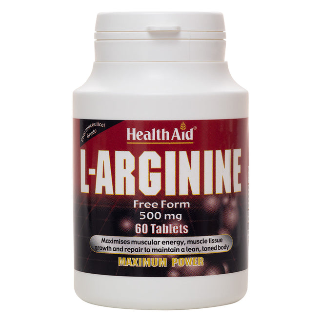 HealthAid L-Arginine 500mg 60 Tablets