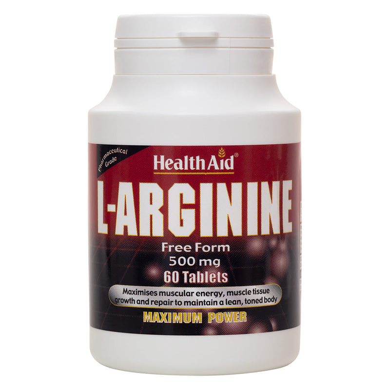 HealthAid L-Arginine 500mg 60 Tablets