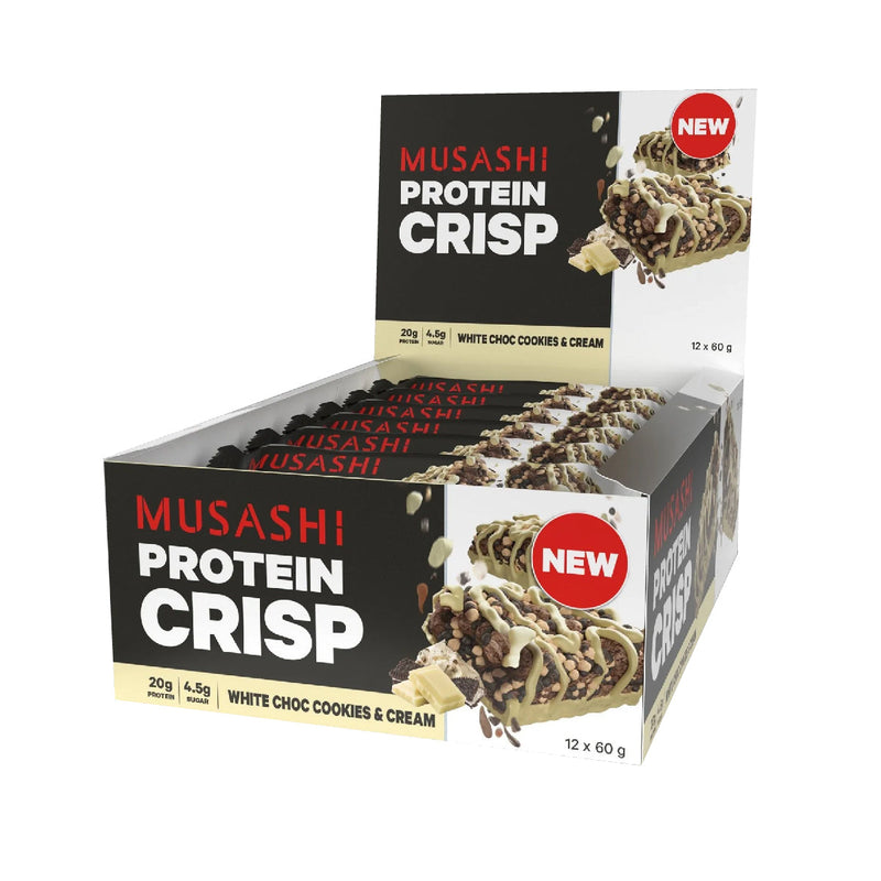 Musashi Protein Crisp White Cookies & Cream 60g