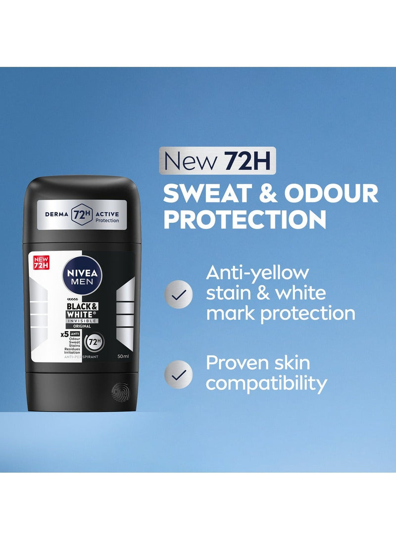 Nivea Men Deodorant Stick Black & White Original 50ml