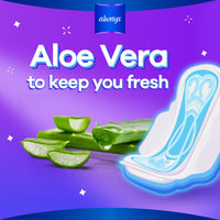 Always Disposable Pads Aloe Cool Maxi Thick 10 Count
