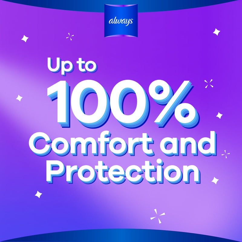 Always Disposable Pads Aloe Cool Maxi Thick 10 Count
