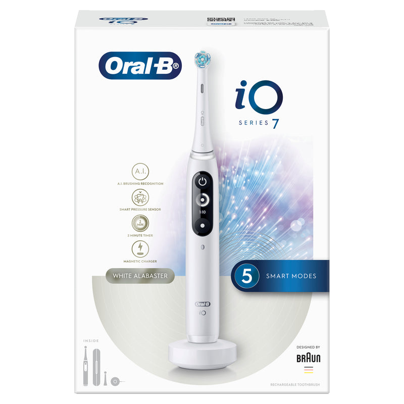 Oral B Electric Toothbrush Rechargeable iO7 White Alabaster