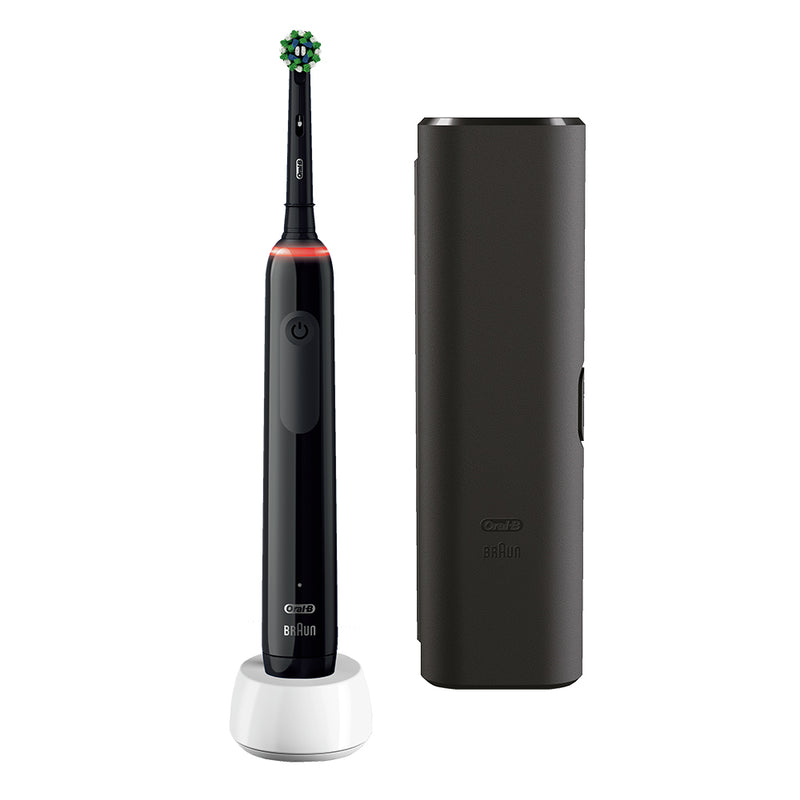 Oral B Electric Toothbrush Rechargeable Pro 3 3000 Black With Travel Case