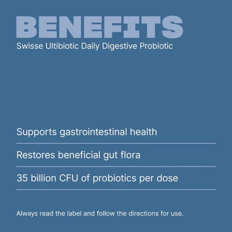 Swisse Ultibiotic Daily Digestive Probiotic 30 Capsules