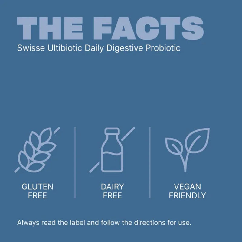 Swisse Ultibiotic Daily Digestive Probiotic 30 Capsules