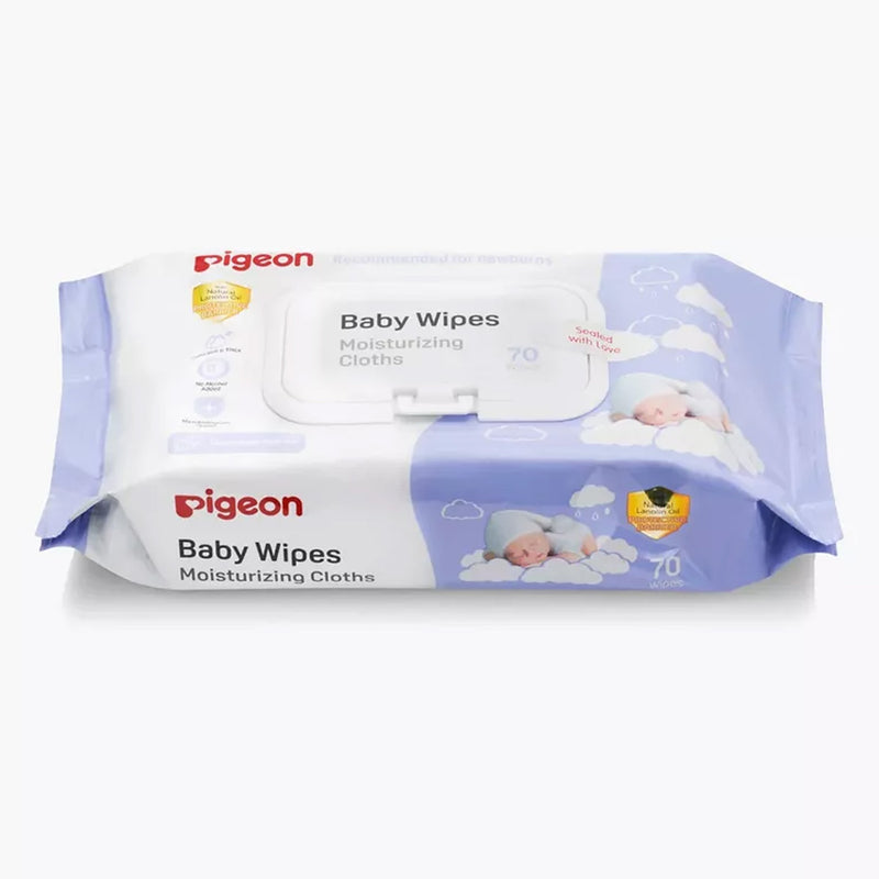 Pigeon Baby Wipes Moisturizing Cloths 70 Sheets