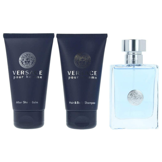 Versace Pour Homme (M) Set EDT 50ml + Aftershave 50ml + Shampoo 50ml A