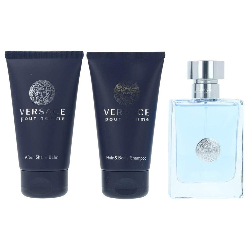 Versace Pour Homme (M) Set EDT 50ml + Aftershave 50ml + Shampoo 50ml A