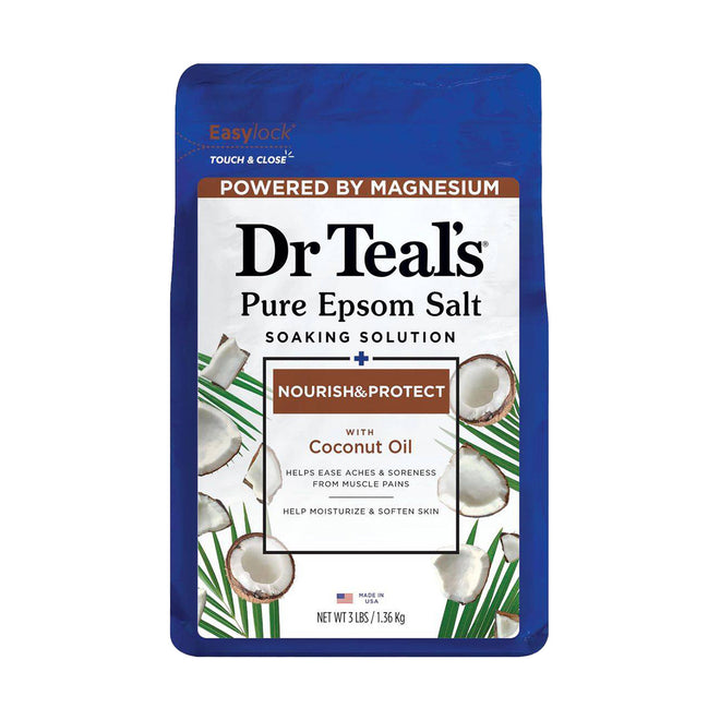 Dr Teals Pure Epsom Salt Soaking Solution Nourish & Protect 1.36kg