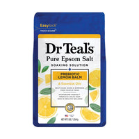 Dr Teals Pure Epsom Salt Soaking Solution Prebiotic Lemon Balm 1.36kg