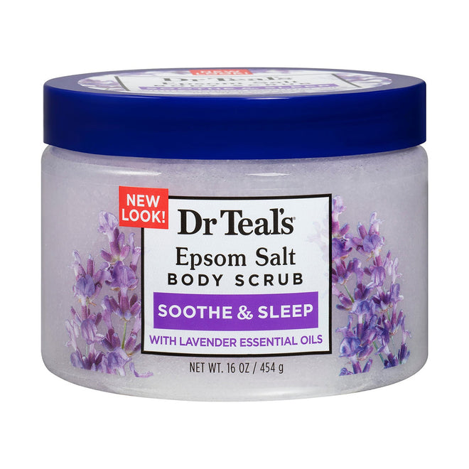 Dr Teals Epsom Salt Body Scrub Soothe & Sleep 454g
