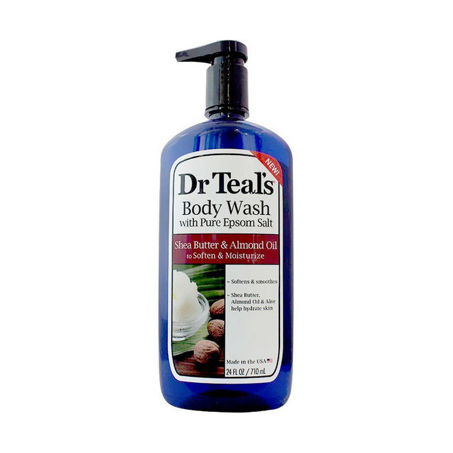 Dr Teals Body Wash With Pure Epsom Salt Shea Butter & Almond Oil 710ml