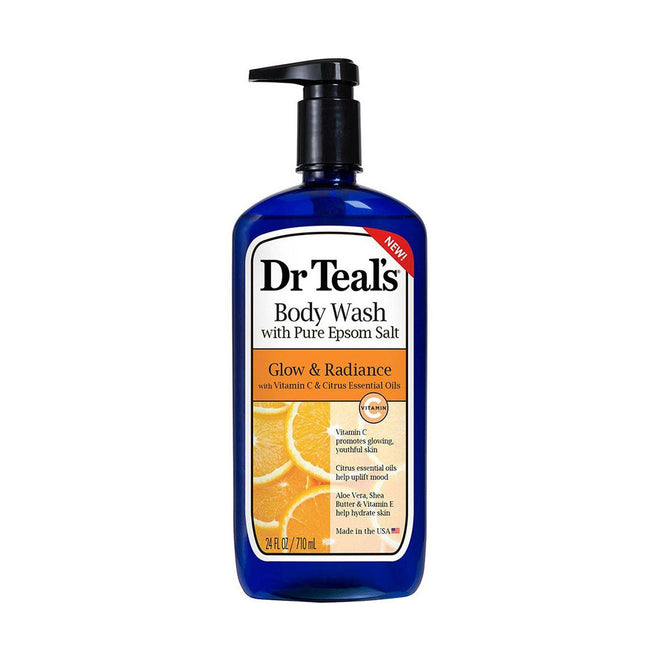 Dr Teals Body Wash With Pure Epsom Salt Glow & Radiance 710ml