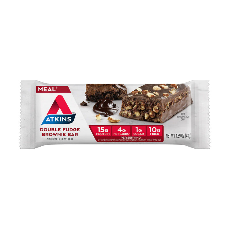 Atkins Meal Protein Bar Double Fudge Brownie 48g