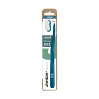 Jordan Toothbrush Green Clean Change Handle + 4 Heads Medium