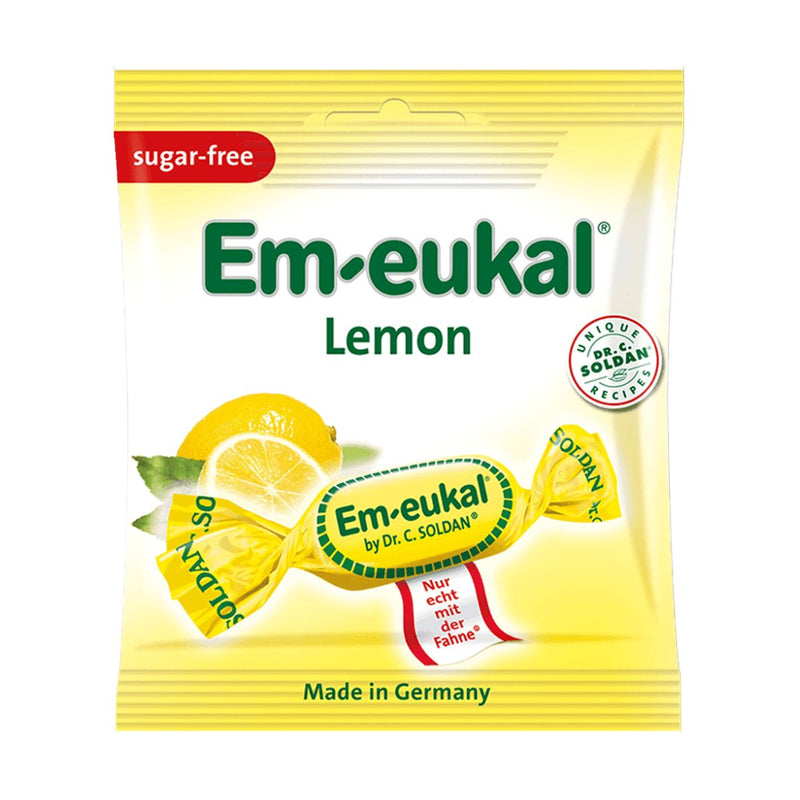Em-Eukal Lozenges Sugar Free Lemon 50g