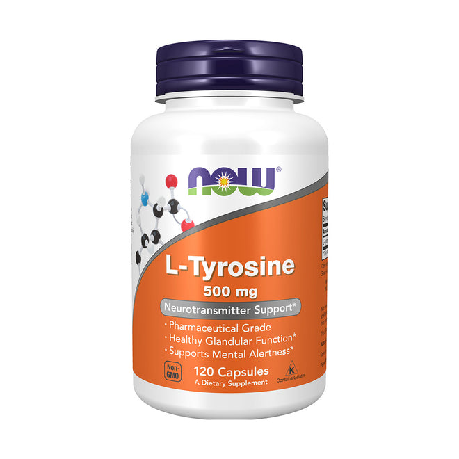 Now L Tyrosine 500mg 120 Capsules