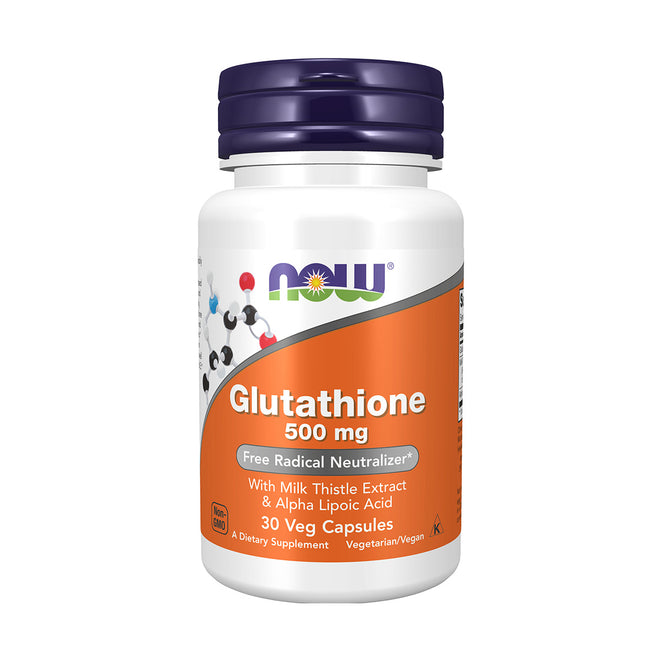 Now Glutathione 500mg 30 VegeCapsules