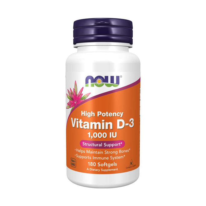 Now Vitamin D3 1000IU 180 Softgels