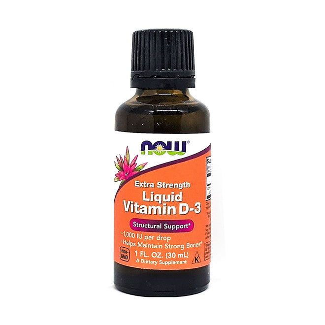 Now Vitamin D3 Extra Strength 1000IU Liquid 30ml