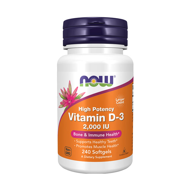 Now Vitamin D3 2000IU 240 Softgels