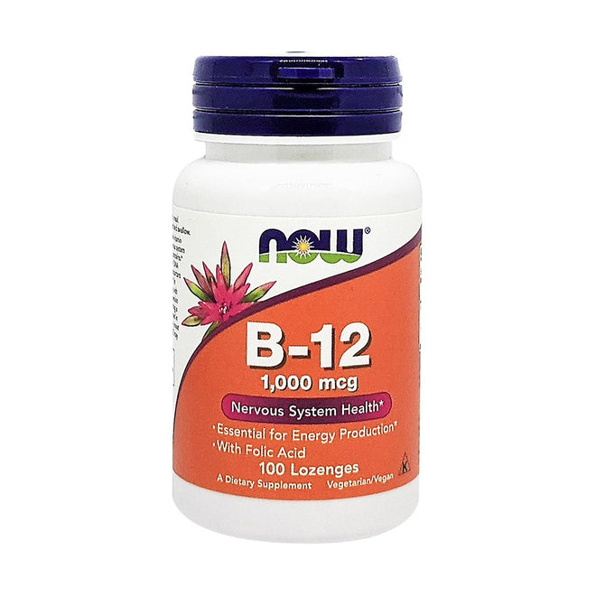 Now Vitamin B12 1000mcg 100 Lozenges