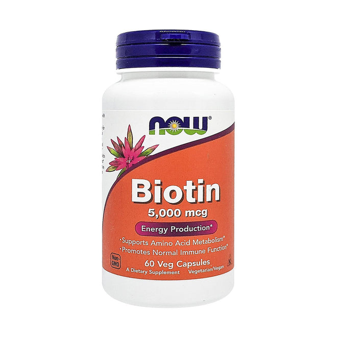 Now Biotin 5000mcg 60 VegeCapsules
