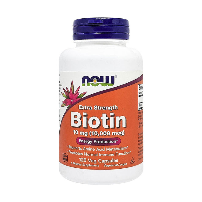 Now Biotin 10mg 120 VegeCapsules