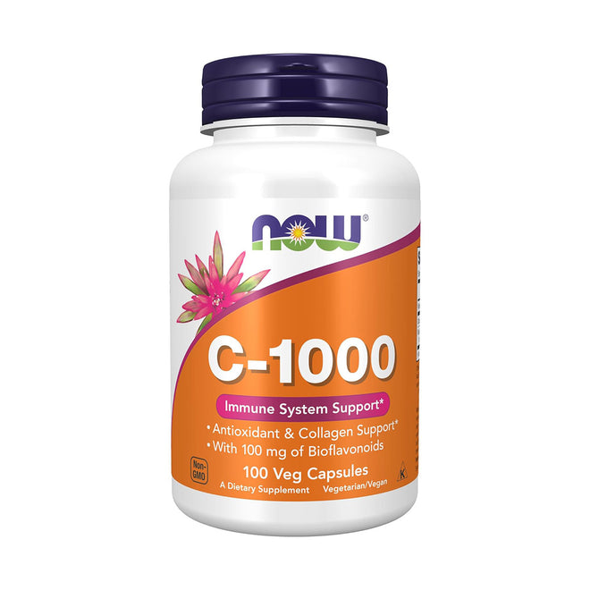 Now Vitamin C 1000mg Capsules 100 VegeCapsules