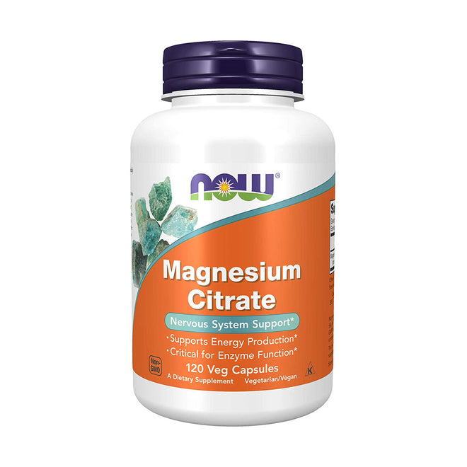 Now Magnesium Citrate 120 VegeCapsules