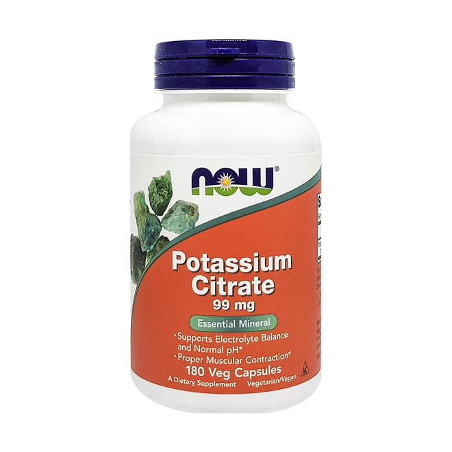 Now Potassium Citrate 180 VegeCapsules