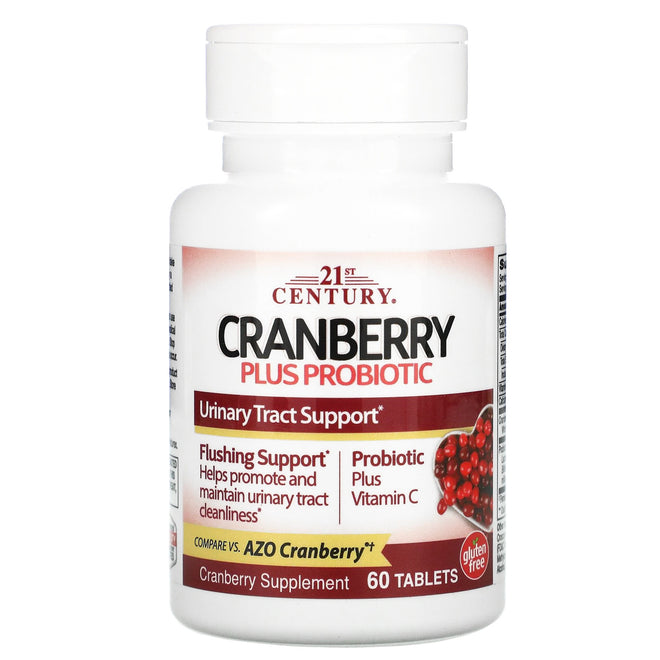 21st Century Cranberry Plus Probiotic 60 Tablets