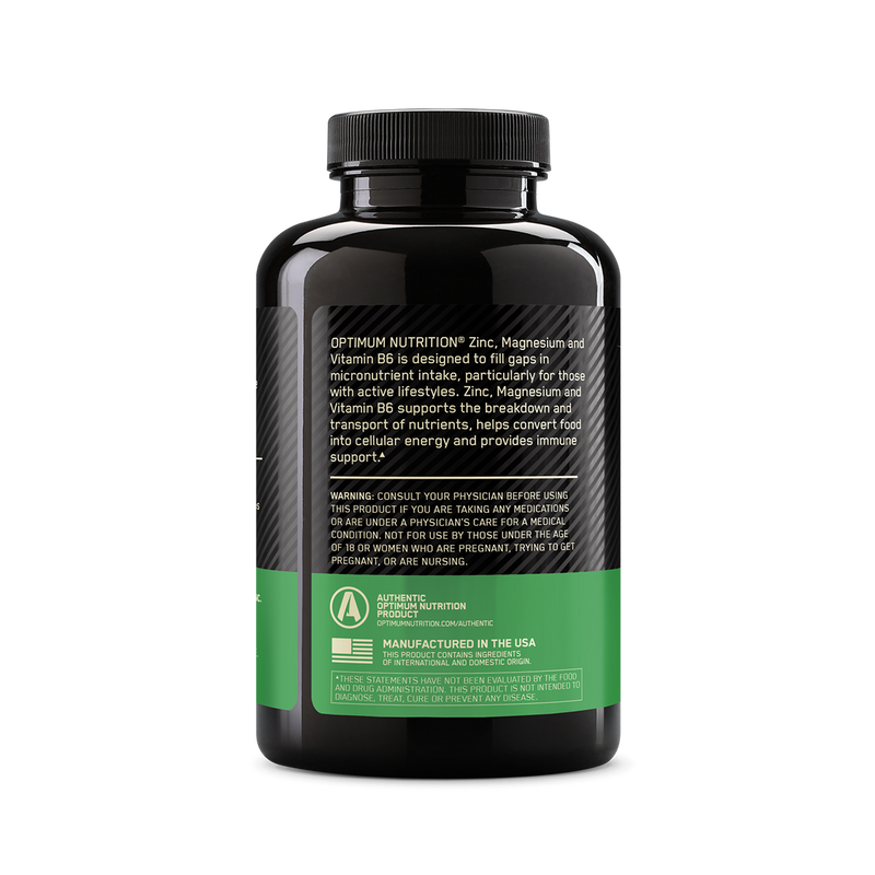 Optimum Nutrition Zinc Magnesium Aspartate 180 Capsules