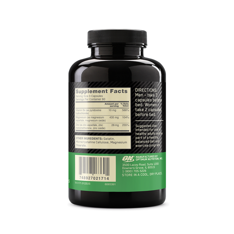Optimum Nutrition Zinc Magnesium Aspartate 180 Capsules