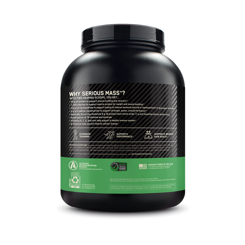 Optimum Nutrition Serious Mass Protein Vanilla 2.72kg