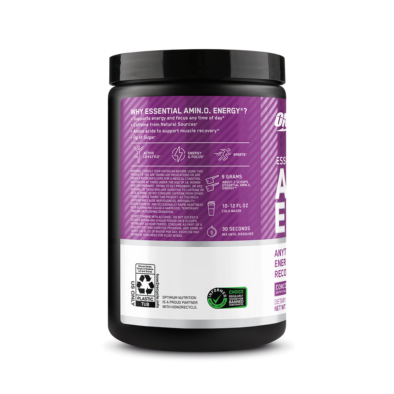 Optimum Nutrition Amino Energy Concord Grape 270g
