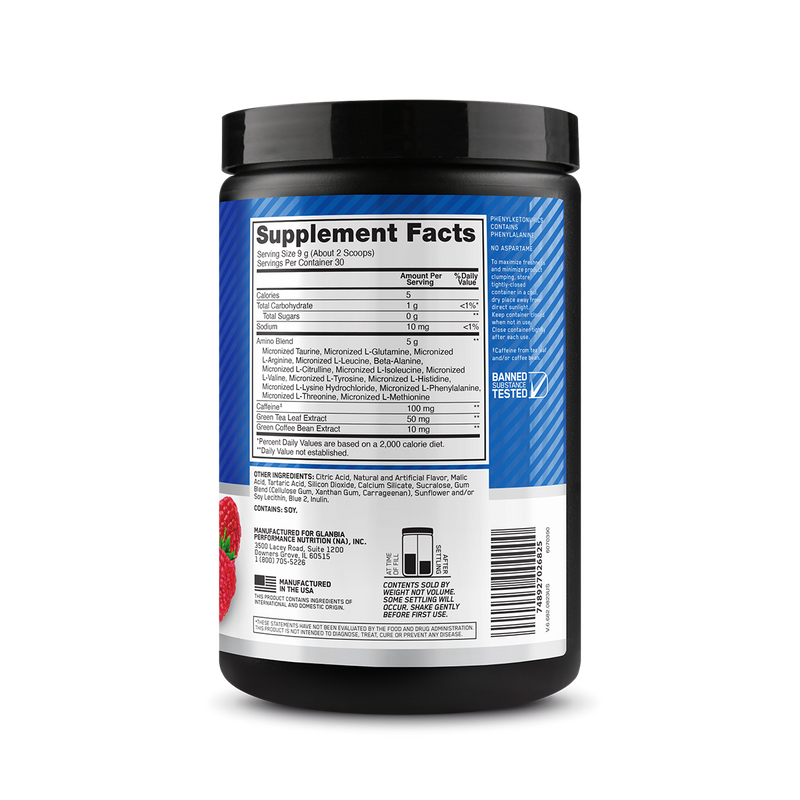 Optimum Nutrition Amino Energy Blue Raspberry 270g