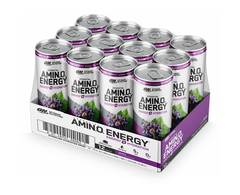 Optimum Nutrition Essential Amino Energy + Hydration Drink Grape 355ml