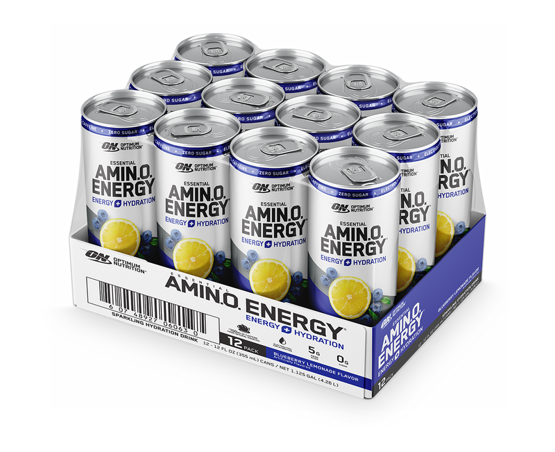 Optimum Nutrition Essential Amino Energy + Hydration Drink Blueberry Lemonade 355ml