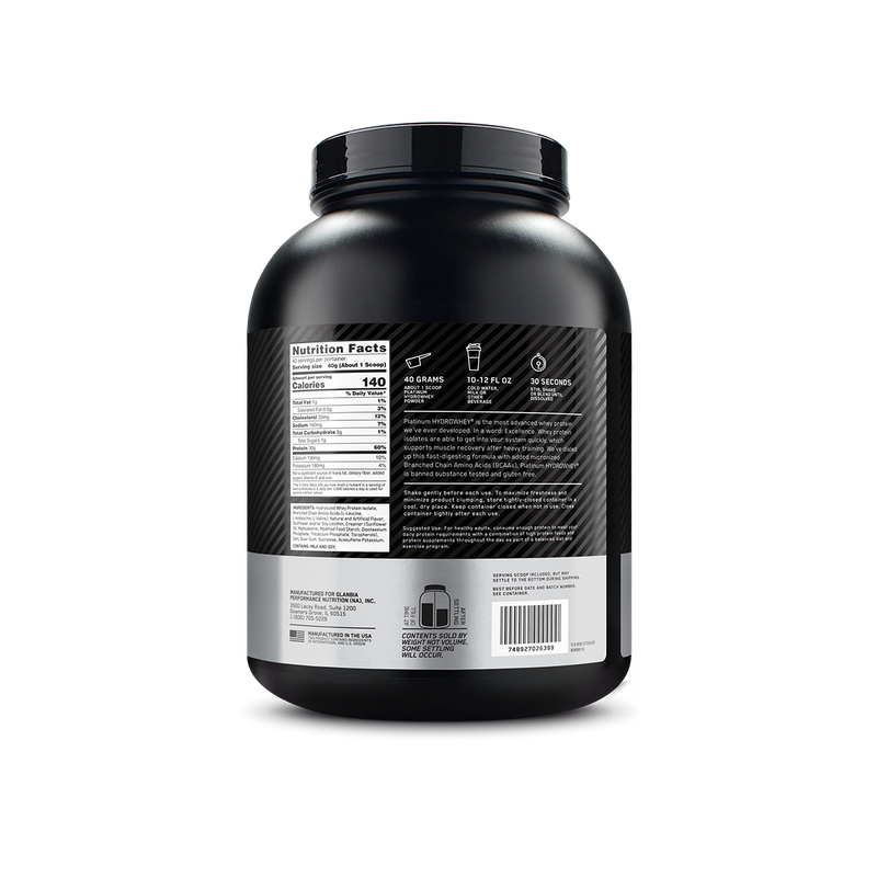 Optimum Nutrition HydroWhey Protein Vanilla 1.6kg
