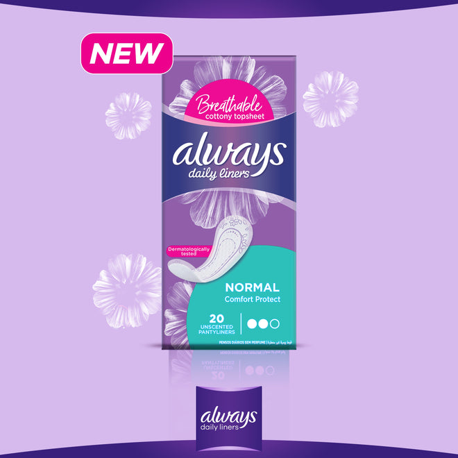 Always Liner Comfort Protect 40+20 Count