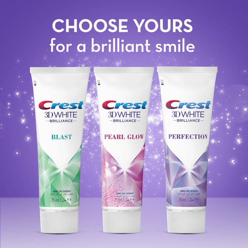 Crest Toothpaste 3D White Brilliance Blast 75ml