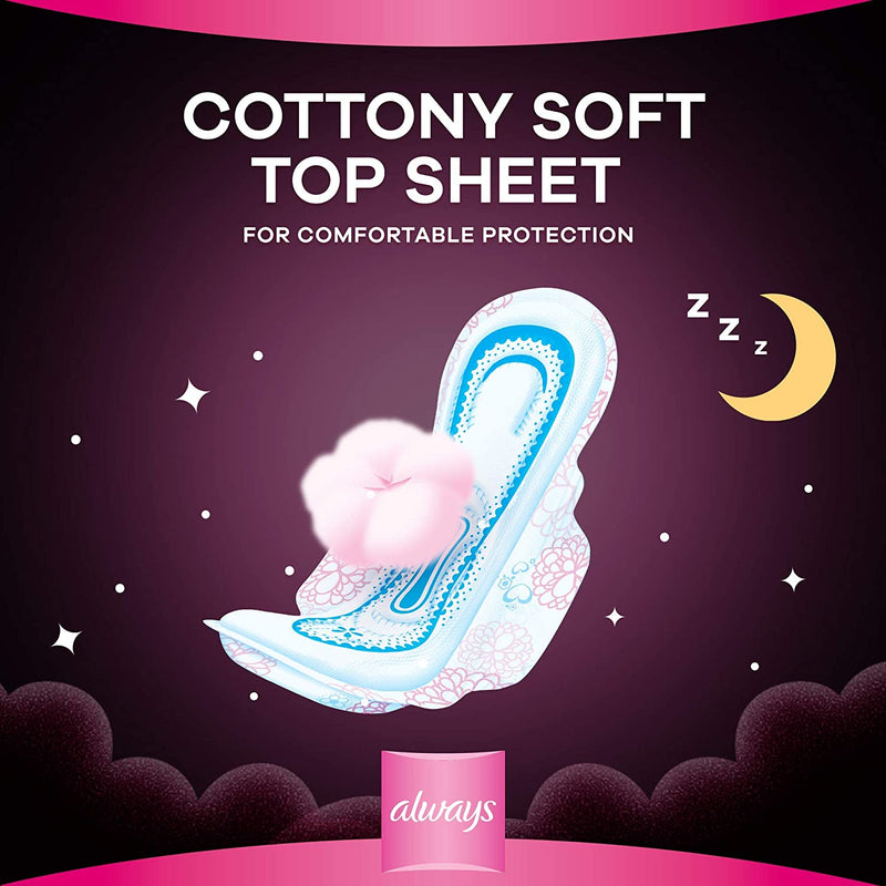 Always Cotton Maxi Thick Night 48 Count