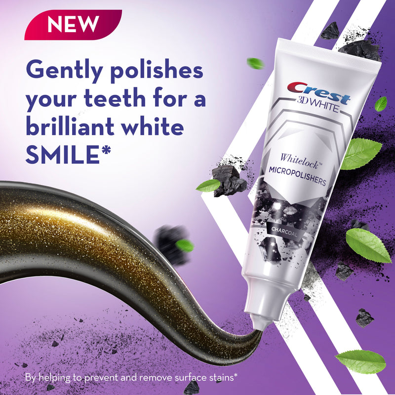 Crest Toothpaste 3D White White Lock Charcoal 88ml