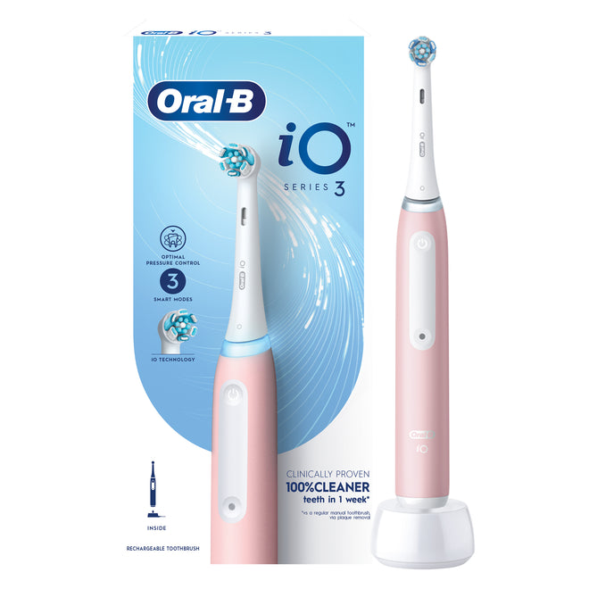Oral B Electric Toothbrush Rechargeable iOG3 Pink