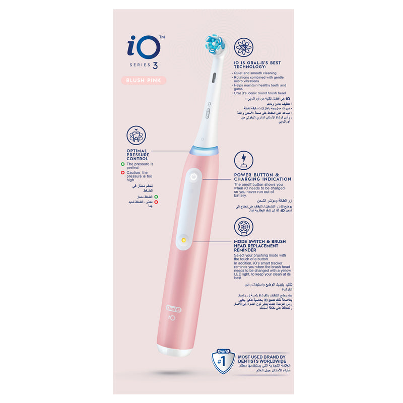 Oral B Electric Toothbrush Rechargeable iOG3 Pink