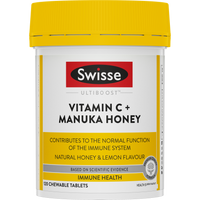 Swisse Ultiboost Vitamin C + Manuka Honey 120 Tablets
