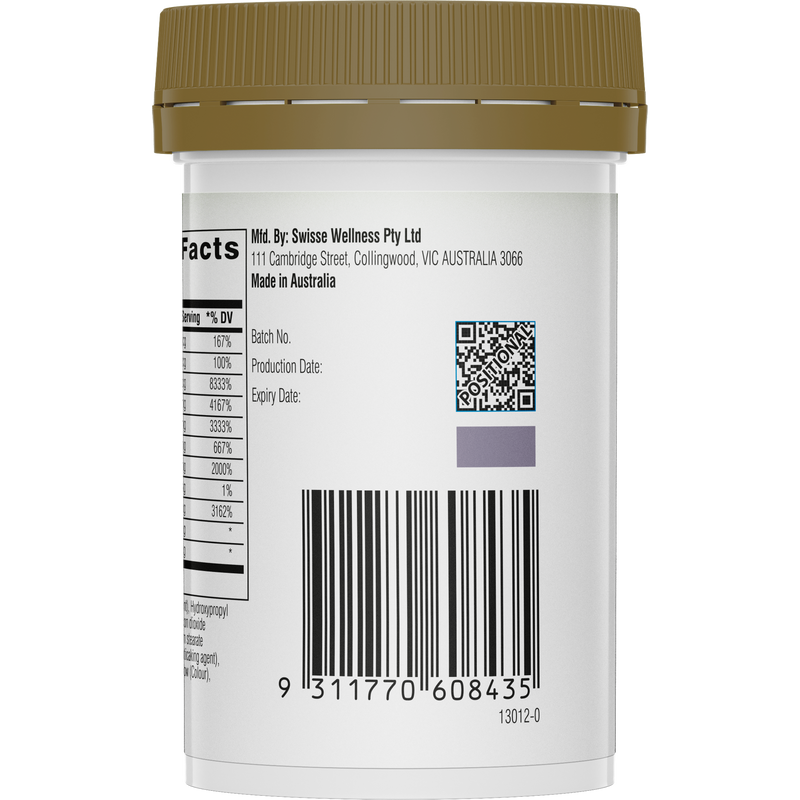 Swisse Ultiboost Vitamin B Complex 60 Tablets